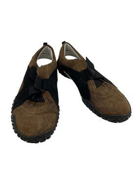 Badura Women's Low Top Technical Hybrid Sports Shoes Brown Suede Retro